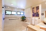 The master bathroom offers guests a feeling of peace and relaxation